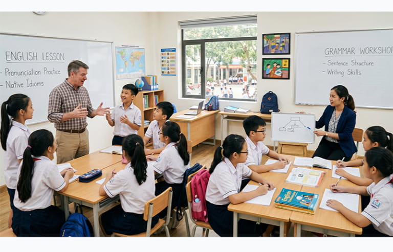 So sánh giáo viên bản ngữ và phi bản ngữ