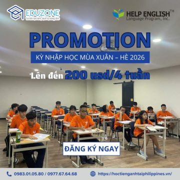 Promotion Kỳ Xuân Hè 2026 - Help English - Eduzone