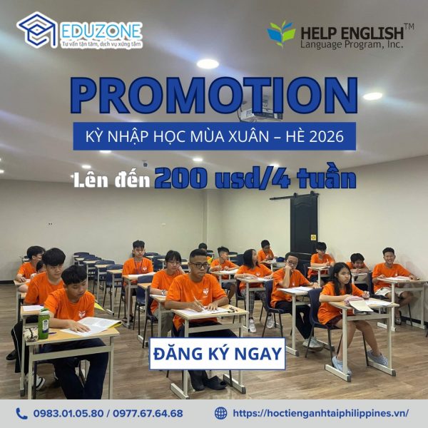 Promotion Kỳ Xuân Hè 2026 - Help English - Eduzone